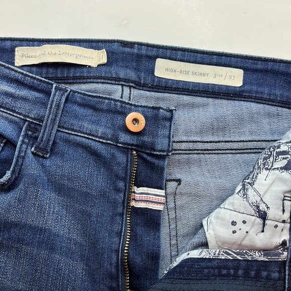 Pilcro and the Letterpress Anthropologie High Rise Skinny Size 27 - Picture 16 of 16